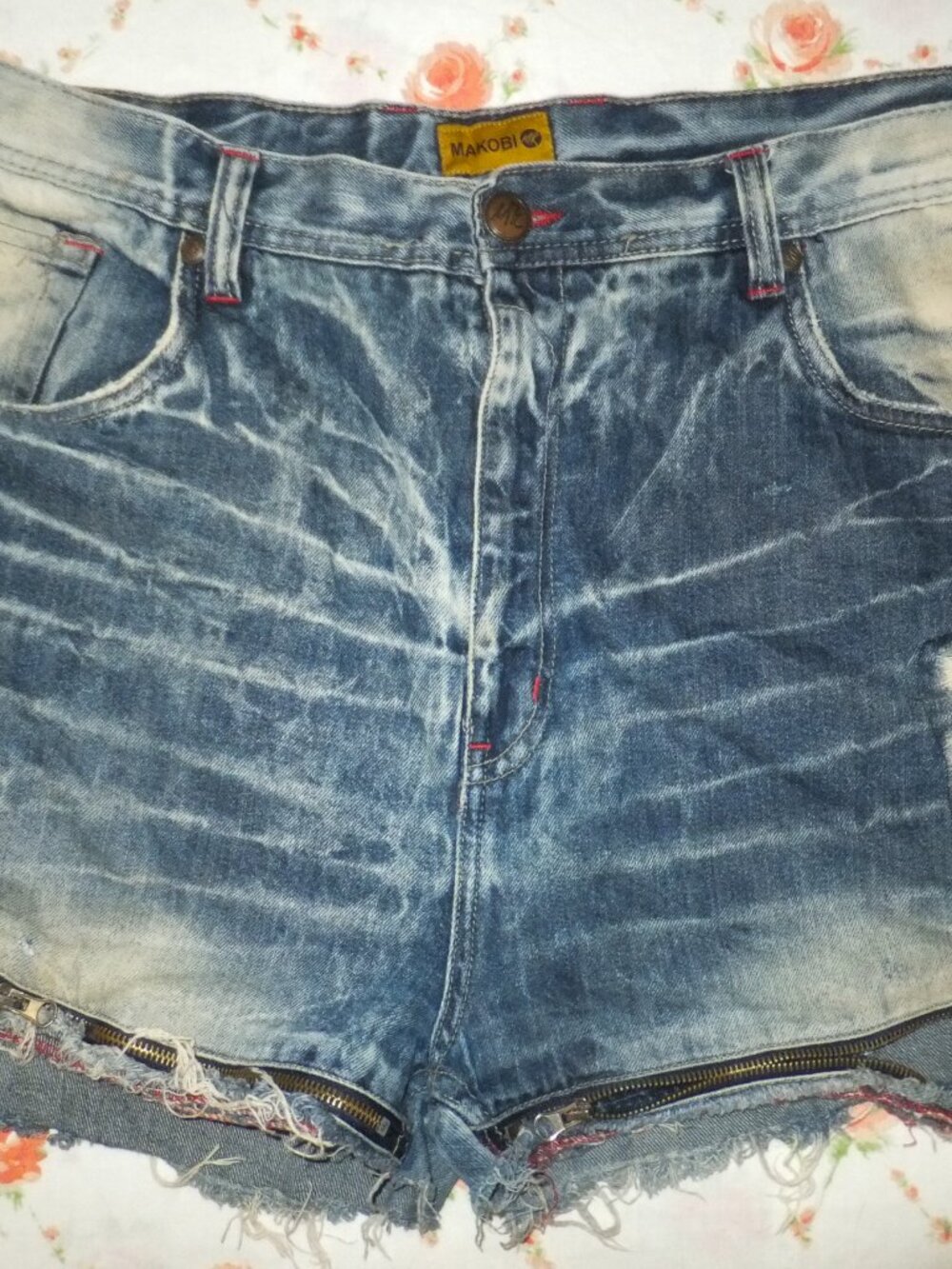sexy acid wash jean shorts plus size